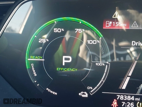 2019 Audi e-tron Prestige with VIN WA1VAAGE6KB016070, listed as a IAAI auction lot 42655490 with 78,384 mi miles and . Bid and sale history available at DreamBid. Image 17.