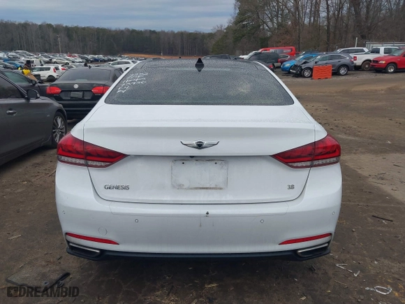 2016 Hyundai Genesis 3.8L with VIN KMHGN4JE7GU115307, listed as a IAAI auction lot 41457690 with 55,515 mi miles. Bid and sale history available at carsss.com. Image 16.