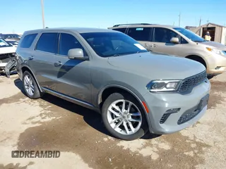 2021 Dodge Durango GT Plus with VIN 1C4RDHDG8MC626806, listed as a IAAI auction lot 41390425 with 110,033 mi miles and . Bid and sale history available at DreamBid. Image 1.