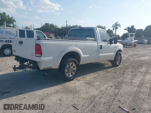 2005 Ford F-250 with VIN 1FDNF20525EA87904, listed as a IAAI auction lot 42137022 with 406,407 mi miles and . Bid and sale history available at DreamBid. Image 4.