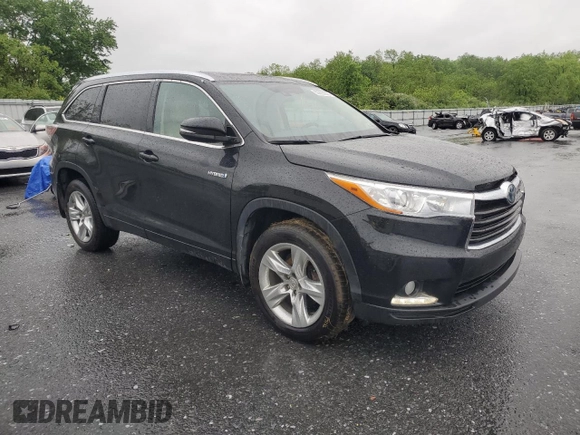 2015 Toyota Highlander Limited with VIN 5TDDCRFH9FS011045, listed as a Copart auction lot 55835605 with 160,639 mi miles and Salvage title. Bid and sale history available at DreamBid. Image 4.