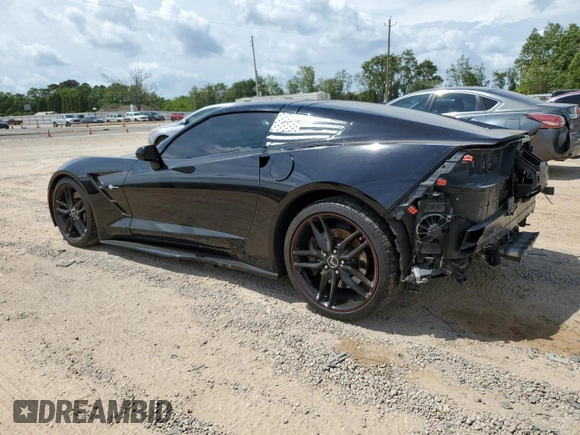 2014 Chevrolet Corvette Z51 3LT with VIN 1G1YM2D72E5102963, listed as a Copart auction lot 54023575 with 99,573 mi miles and Salvage title. Bid and sale history available at DreamBid. Image 2.