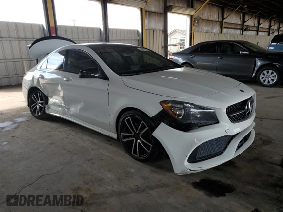 2018 Mercedes-Benz CLA 250 with VIN WDDSJ4EB5JN648161, listed as a Copart auction lot 50841635 with 106,211 mi miles and Salvage Title. Bid and sale history available at DreamBid. Image 4.