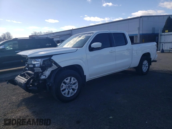 2022 Nissan Frontier SV with VIN 1N6ED1FK7NN673657, listed as a Copart auction lot 42993755 with 26,616 mi miles and Salvage Title. Bid and sale history available at carsss.com. Image 1.