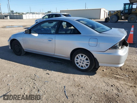 2005 Honda Civic Cpe LX with VIN 1HGEM22585L020146, listed as a Copart auction lot 54014185 with 189,567 mi miles and Salvage Title. Bid and sale history available at carsss.com. Image 2.