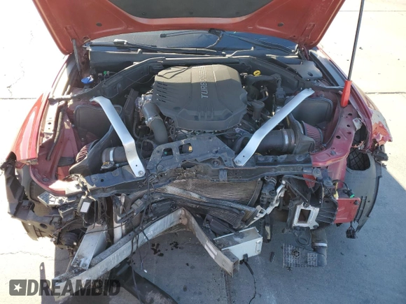 2019 Genesis G70 Dynamic with VIN KMTG34LE7KU015581, listed as a Copart auction lot 79349084 with 32,338 mi miles and Salvage Title. Bid and sale history available at DreamBid. Image 12.