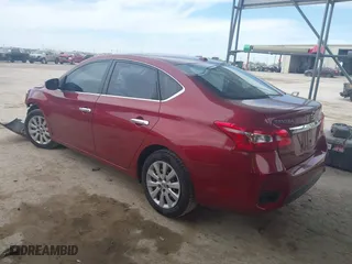 2017 Nissan Sentra SV with VIN 3N1AB7AP1HL672735, listed as a IAAI auction lot 41808677 with 81,013 mi miles. Bid and sale history available at carsss.com. Image 3.