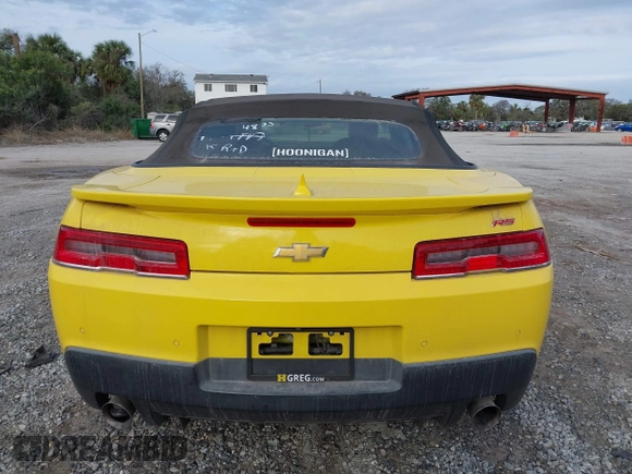 2015 Chevrolet Camaro LT with VIN 2G1FF3D35F9298048, listed as a IAAI auction lot 41649182 with 90,097 mi miles. Bid and sale history available at carsss.com. Image 17.