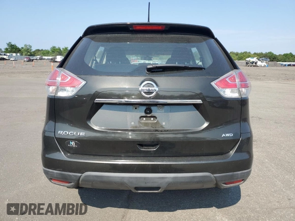 2015 Nissan Rogue S with VIN KNMAT2MV7FP527417, listed as a Copart auction lot 54645965 with 72,795 mi miles and Non Repairable. Bid and sale history available at carsss.com. Image 6.