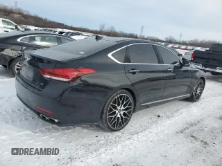 2017 Genesis G80 Ultimate z VIN KMHGN4JFXHU213371, wystawiony jako Copart lot #45194885 z przebiegiem 80 533 mil mil oraz Czysty tytuł • Clean title. Historia ofert i sprzedaży dostępna na DreamBid. Obrazek 3.
