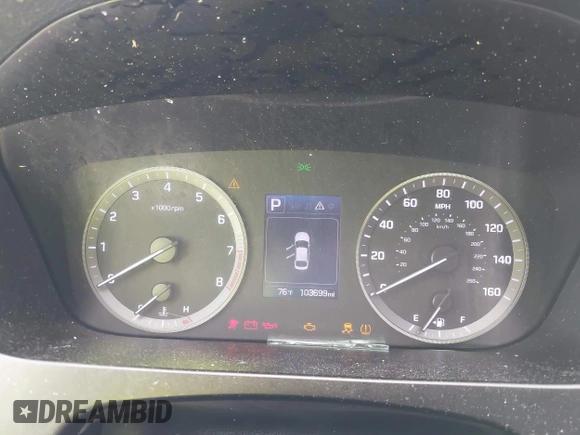 2016 Hyundai Sonata SE with VIN 5NPE24AF9GH373139, listed as a IAAI auction lot 41757308 with 103,699 mi miles and . Bid and sale history available at carsss.com. Image 7.