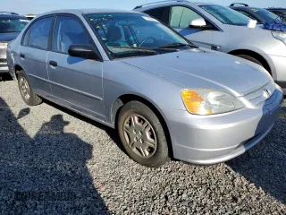 2001 Honda Civic LX with VIN 2HGES16531H595630, listed as a Copart auction lot 74149774 with 50,704 mi miles and Salvage Title. Bid and sale history available at carsss.com. Image 4.