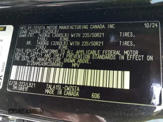 2024 Lexus RX 350 z VIN 2T2BAMCA9RC086862, wystawiony jako IAAI lot #41946004 z przebiegiem 6 664 mil mil oraz . Historia ofert i sprzedaży dostępna na DreamBid. Obrazek 9.