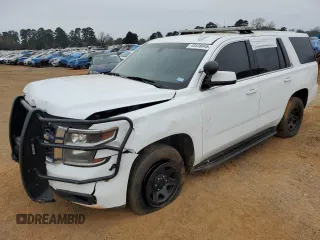 2019 Chevrolet Tahoe Commercial z VIN 1GNLCDEC9KR335455, wystawiony jako Copart lot #43638045 z przebiegiem 86 894 mil mil oraz Szkoda całkowita • Salvage title. Historia ofert i sprzedaży dostępna na DreamBid. Obrazek 1.