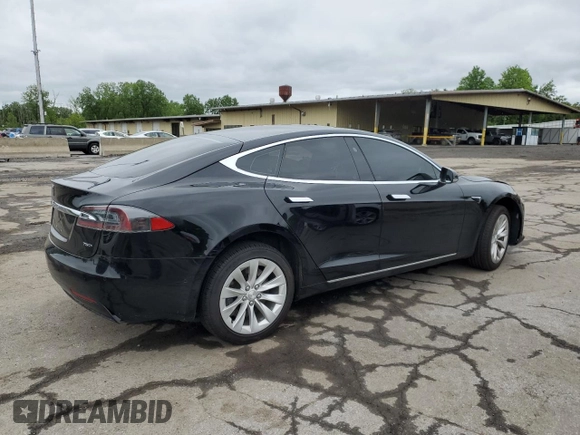 2018 Tesla Model S 75D with VIN 5YJSA1E22JF234262, listed as a Copart auction lot 57954755 with 62,375 mi miles and Salvage title. Bid and sale history available at DreamBid. Image 3.