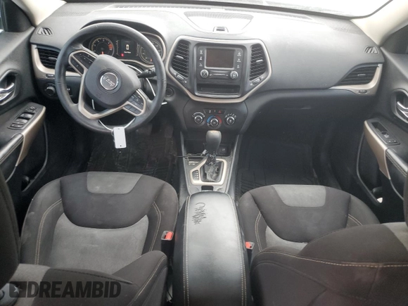 2017 Jeep Cherokee Sport with VIN 1C4PJLAB0HW669519, listed as a Copart auction lot 50829425 with 138,190 mi miles and Salvage Title. Bid and sale history available at carsss.com. Image 8.