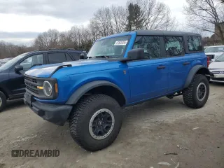 2023 Ford Bronco with VIN 1FMDE5DH0PLA93882, listed as a Copart auction lot 47520355 with 0 mi miles and Salvage Title. Bid and sale history available at carsss.com. Image 1.