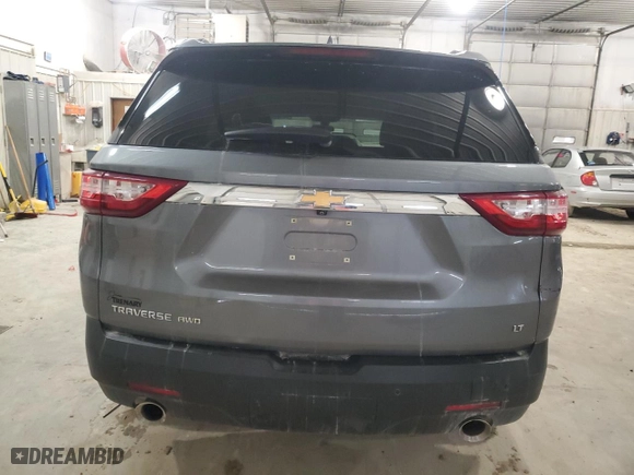 2021 Chevrolet Traverse LT Leather with VIN 1GNEVHKW8MJ122491, listed as a Copart auction lot 46139825 with 85,698 mi miles and Salvage Title. Bid and sale history available at carsss.com. Image 6.