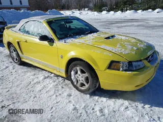 2002 Ford Mustang Deluxe z VIN 1FAFP44422F160431, wystawiony jako IAAI lot #41578255 z przebiegiem 97 396 mil mil oraz . Historia ofert i sprzedaży dostępna na DreamBid. Obrazek 1.