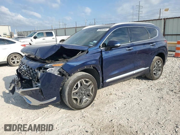 2021 Hyundai Santa Fe Calligraphy with VIN 5NMS5DAL1MH316247, listed as a Copart auction lot 63686564 with 54,291 mi miles and Clean title. Bid and sale history available at DreamBid. Image 1.