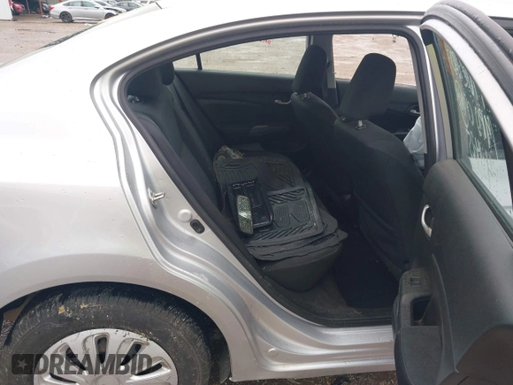 2015 Honda Civic LX with VIN 19XFB2F58FE259113, listed as a IAAI auction lot 42160013 with Not provided miles and . Bid and sale history available at DreamBid. Image 8.