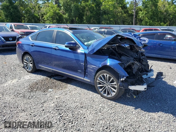 2015 Hyundai Genesis 3.8L with VIN KMHGN4JE9FU100015, listed as a Copart auction lot 53391925 with Not Provided miles and Salvage Title. Bid and sale history available at carsss.com. Image 4.