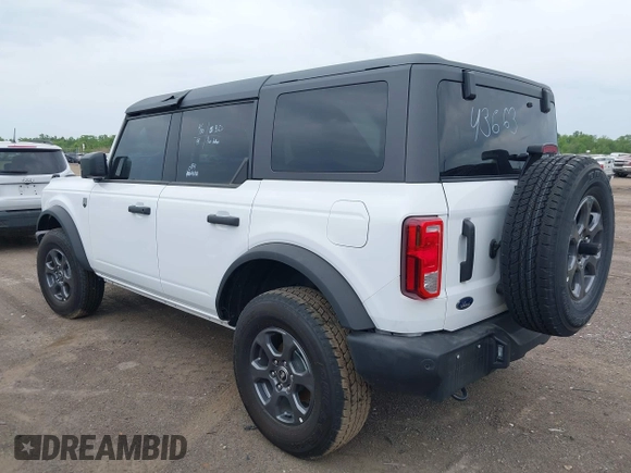 2025 Ford Bronco Big Bend with VIN 1FMDE7BH3SLA43663, listed as a IAAI auction lot 42295299 with 3,722 mi miles and . Bid and sale history available at DreamBid. Image 3.
