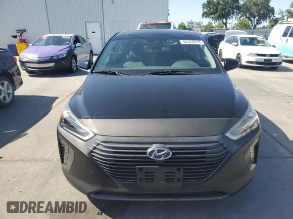 2017 Hyundai Ioniq Limited with VIN KMHC85LC9HU039811, listed as a Copart auction lot 62559315 with 160,552 mi miles and Clean title. Bid and sale history available at DreamBid. Image 5.