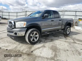 2007 Dodge 1500 SLT с VIN 1D7HU182X7S269453, выставлен на аукционе Copart как лот 47622285 с пробегом 129 964 миль миль и Списание • Salvage title. История ставок и продаж доступна на DreamBid. Изображение 1.