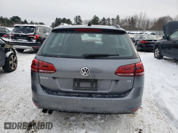 2015 Volkswagen Golf SportWagen TDI SEL with VIN 3VWCA7AU4FM515235, listed as a Copart auction lot 88264315 with 192,165 mi miles and Salvage Title. Bid and sale history available at carsss.com. Image 6.