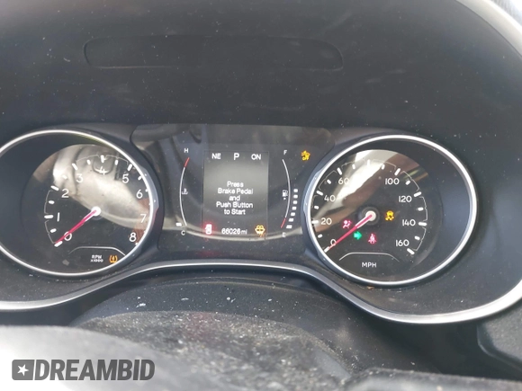 2018 Jeep Compass Altitude with VIN 3C4NJDBBXJT326322, listed as a IAAI auction lot 41757452 with 66,026 mi miles and . Bid and sale history available at carsss.com. Image 7.