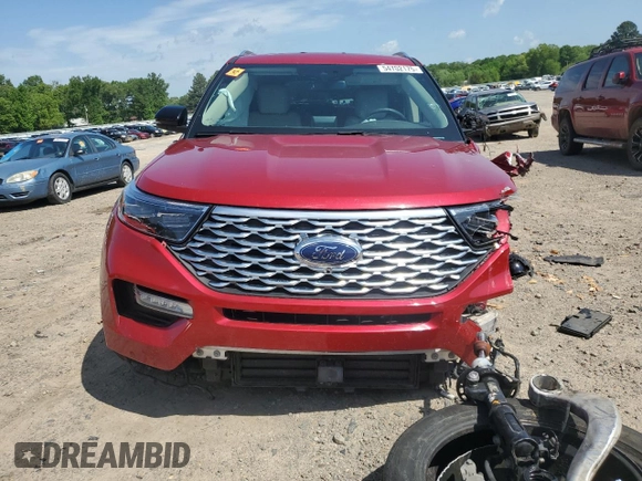 2022 Ford Explorer Platinum с VIN 1FM5K8HC9NGA75383, выставлен на аукционе Copart как лот 54702175 с пробегом 65 848 миль миль и Списание • Salvage title. История ставок и продаж доступна на DreamBid. Изображение 5.