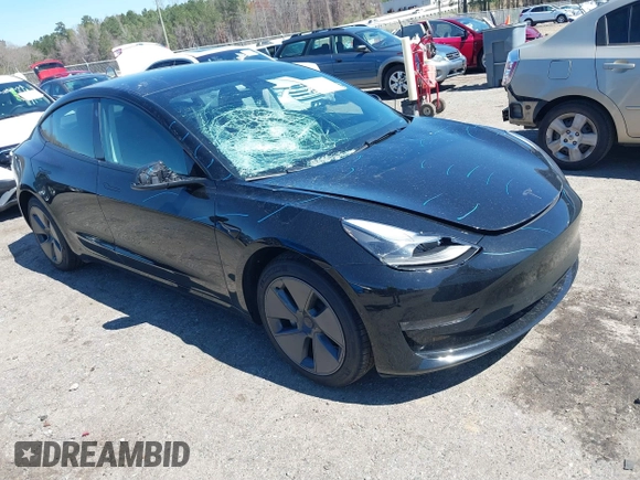 2022 Tesla Model 3 Long Range with VIN 5YJ3E1EB3NF104313, listed as a IAAI auction lot 41832803 with 39,061 mi miles and . Bid and sale history available at DreamBid. Image 1.