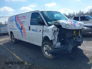 2014 GMC Savana Cargo z VIN 1GTW7GCA4E1162248, wystawiony jako IAAI lot #41627931 z przebiegiem 164 493 mil mil oraz . Historia ofert i sprzedaży dostępna na DreamBid. Obrazek 1.