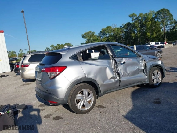 2019 Honda HR-V EX with VIN 3CZRU5H57KM716557, listed as a IAAI auction lot 41846017 with 15,190 mi miles. Bid and sale history available at carsss.com. Image 4.