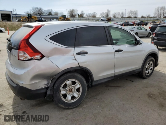 2013 Honda CR-V LX with VIN 2HKRM4H34DH631327, listed as a Copart auction lot 49496075 with 244,165 mi miles and Salvage Title. Bid and sale history available at DreamBid. Image 3.