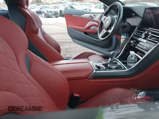 2024 BMW M8 with VIN WBSAE0C0XRCN42700, listed as a IAAI auction lot 41239212 with 7,732 mi miles. Bid and sale history available at carsss.com. Image 5.