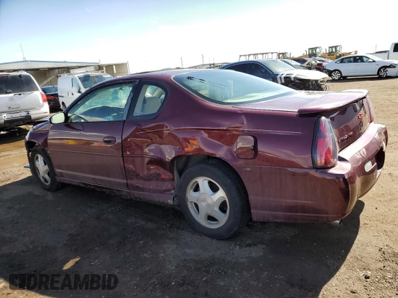 2002 Chevrolet Monte Carlo SS z VIN 2G1WX15K029187537, wystawiony jako Copart lot #47825775 z przebiegiem 157 873 mil mil oraz Czysty tytuł • Clean title. Historia ofert i sprzedaży dostępna na DreamBid. Obrazek 2.