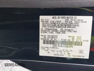 2013 Ford Mustang V6 with VIN 1ZVBP8AM5D5263496, listed as a IAAI auction lot 42580278 with 107,040 mi miles and . Bid and sale history available at DreamBid. Image 9.