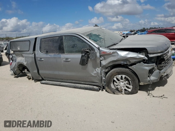 2023 Chevrolet Silverado 1500 LT with VIN 1GCUDDED9PZ218985, listed as a Copart auction lot 76994364 with 24,621 mi miles and Salvage Title. Bid and sale history available at carsss.com. Image 4.