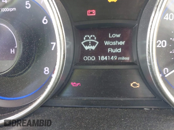 2012 Hyundai Sonata GLS with VIN 5NPEB4AC0CH421563, listed as a IAAI auction lot 42157640 with 184,149 mi miles and . Bid and sale history available at DreamBid. Image 7.