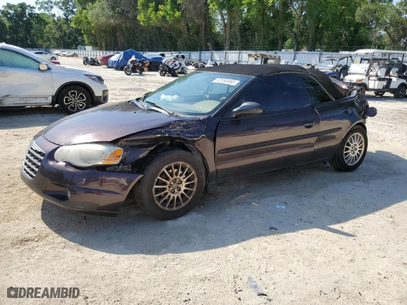 2004 Chrysler Sebring LXi with VIN 1C3EL55RX4N311322, listed as a Copart auction lot 52550465 with 134,947 mi miles and Salvage Title. Bid and sale history available at carsss.com. Image 1.