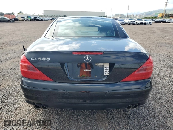2005 Mercedes-Benz SL 500 with VIN WDBSK75F75F098620, listed as a Copart auction lot 55349735 with Not Provided miles and Clean Title. Bid and sale history available at DreamBid. Image 6.