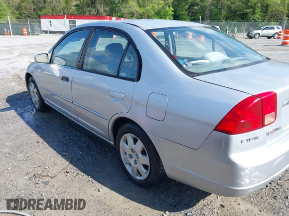 2001 Honda Civic EX with VIN 2HGES26701H506314, listed as a IAAI auction lot 42153550 with 326,151 mi miles. Bid and sale history available at carsss.com. Image 3.