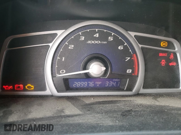 2006 Honda Civic Cpe LX with VIN 2HGFG11636H548675, listed as a Copart auction lot 43033785 with 289,976 mi miles and Salvage Title. Bid and sale history available at carsss.com. Image 9.