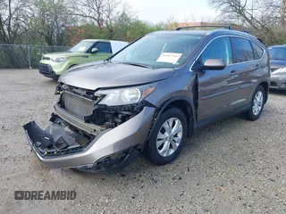 2013 Honda CR-V EX-L with VIN 5J6RM4H7XDL024177, listed as a IAAI auction lot 41967243 with 108,934 mi miles. Bid and sale history available at carsss.com. Image 2.
