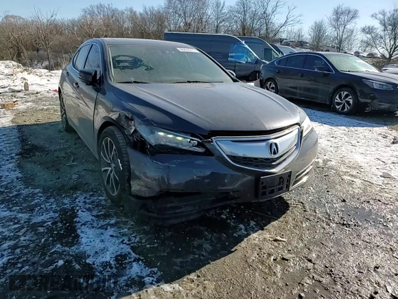 2015 Acura TLX V6 with VIN 19UUB2F34FA014979, listed as a Copart auction lot 88884075 with 86,298 mi miles and Salvage Title. Bid and sale history available at carsss.com. Image 11.