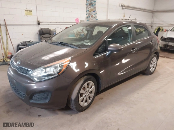 2013 Kia Rio SX with VIN KNADN5A32D6136879, listed as a IAAI auction lot 41815817 with 110,763 mi miles. Bid and sale history available at carsss.com. Image 2.