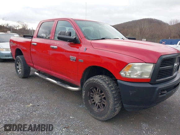 2012 Ram 2500 ST with VIN 3C6TD5CT9CG268928, listed as a IAAI auction lot 41790858 with 158,478 mi miles. Bid and sale history available at carsss.com. Image 1.