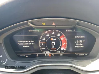 2018 Audi S4 Prestige z VIN WAUC4BF47JA136772, wystawiony jako Copart lot #54249175 z przebiegiem 87 419 mil mil oraz Tytuł czysty. Historia ofert i sprzedaży dostępna na DreamBid. Obrazek 9.